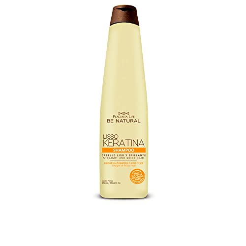 Placenta Life Be Natural Lisso Keratina Shampoo for Straight and Shiny Hair- 350 ml/ 11.83 fl.oz.(Lisso Keratina Shampoo)