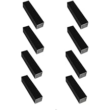 Black Aluminum Square Tubing 8Pcs 20mm x 20mm x 1480mm Long Wall Thickness 1mm, 8 Pack 0.8 inch 0.8" Aluminum Square Tube Black Color 0.8 x 0.8 x 0.04 x 58.27" inch Appr
