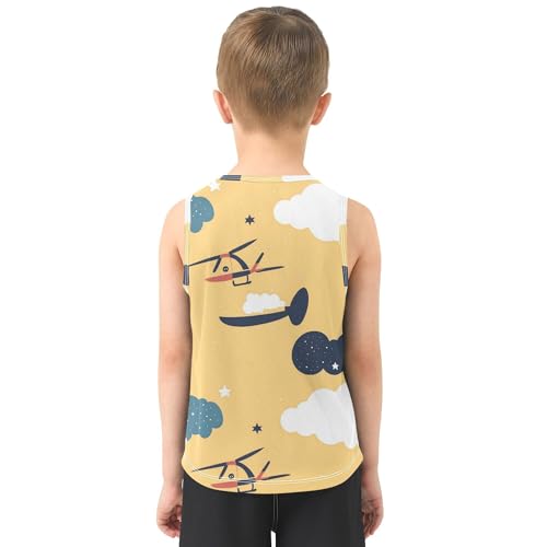 Children Tank Top Quick-Dry Toddler Sleeveless Vest Shirt Kids Comfy Breathable Summer Athletic Tshirts 3-15T3