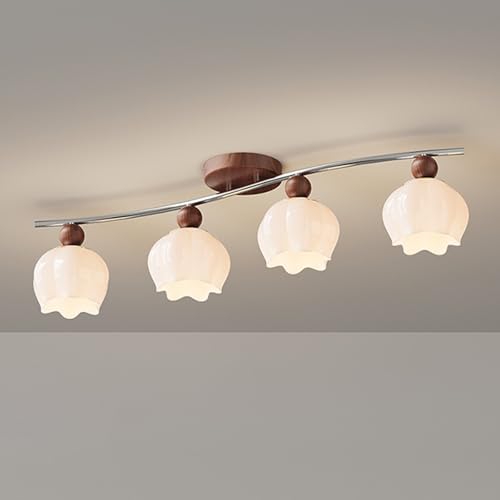 Lámpara de techo de vidrio: elimine sombras en su salón con luz LED 3CCT regulable
