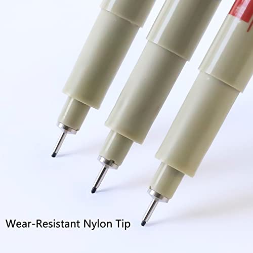 Moniss Caneta Fineliner Caneta Delineador Impermeável Caneta de Tinta Preta Desenho Caneta Conjunto