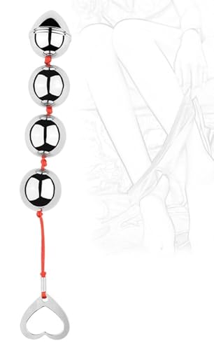 Chaîne anale en métal poli pour une stimulation intense du point G