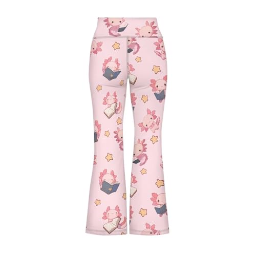 Image of Girls Flare Leggings Cute Bell Bottoms for Teen Girls Wide Leg Sweatpants for 5-14 T