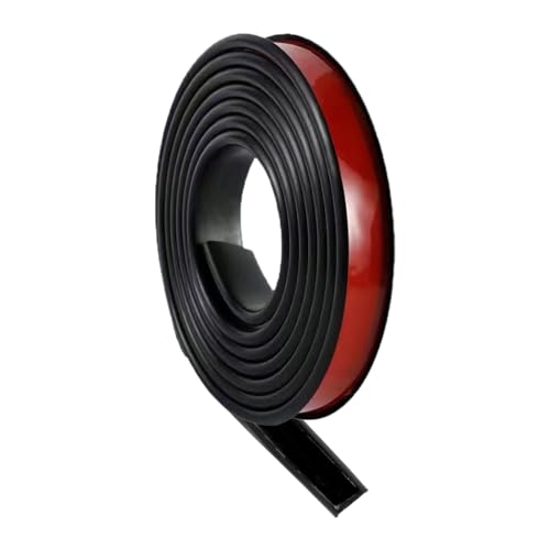 Gummistreifen selbstklebend, Vollgummi Gummiprofil für Gummidichtung, DIY, Bodenbeläge Schutz, Stoßschutz, Rutschfest(Schwarz,Size:25mm*2m)