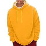 pull jaune homme marque 【Design】Ce sweat à capuche pour homme présente un design patchwork dans des couleurs contrastées élégantes, vives et accrocheuses, avec un style minimaliste parfait pour un usage quotidien.