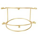 Metal Crown Display Stand 2 Layer Headband Hairband Holder Tiara Display Rack Jewelry Storage Holder Headwear Hair Accessory Organizer for Home or Store Usage, 1 Piece