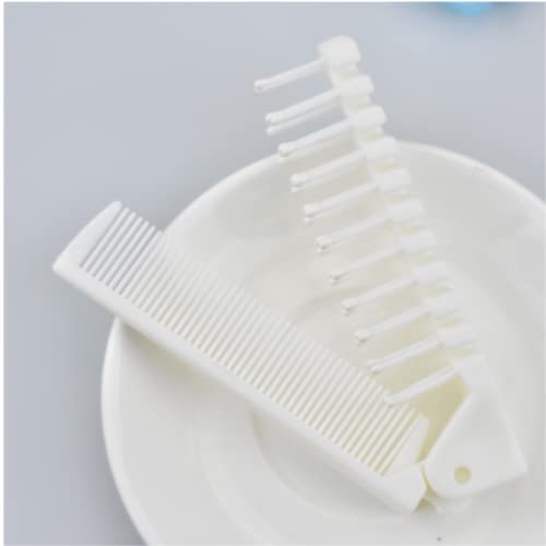 FZGLHQQ Folding Hair Brush, 4 Pack Portable Travel Hair Brush Hair Comb, Plastic Folding Detangling Anti-static Hair Brush - Image 4