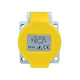 Faithfull FPPPANSOC16 Panel Socket 16 A 110 V IP44