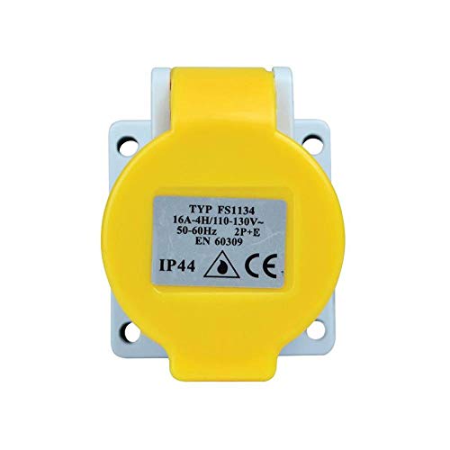 Faithfull FPPPANSOC16 Panel Socket 16 A 110 V IP44