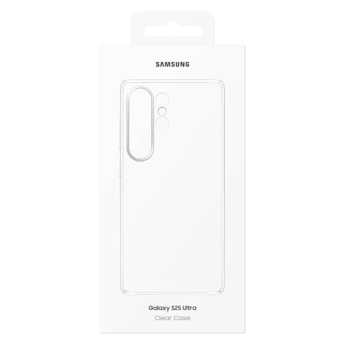 Image of Samsung Galaxy S25 Ultra Clear Phone Case, Transparent Protective Cover, Sleek and Smooth Design, Durable, US Version, EF-QS938CTEGUS
