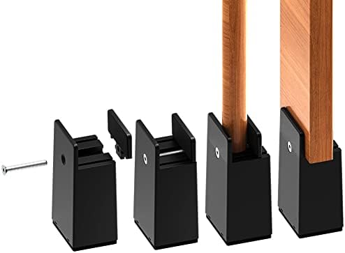 4 Piedini Rialzati Per Mobili, Rialzo Per Letto Lungo 6 Cm, Divano Letto E Armadi Possono