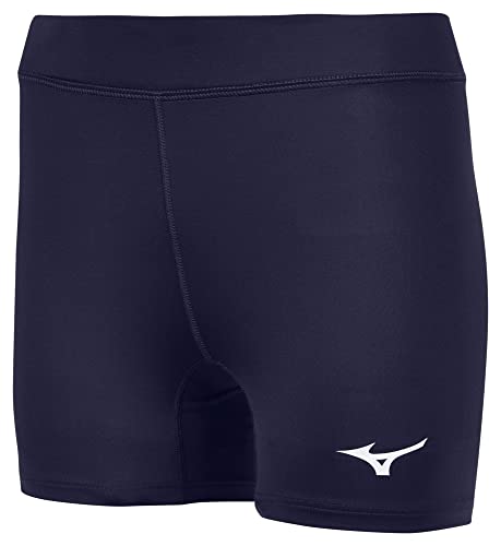 Mizuno Women's Vortex V2 Volleyball Short, Navy, Medium