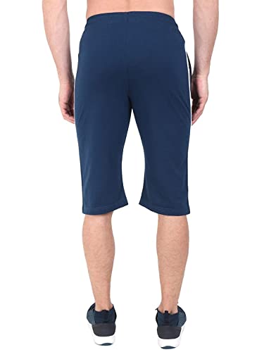 Image of Ephemeral Men's 100% Cotton 3 /4 Capri Regular Shorts (Pack of 1Pc