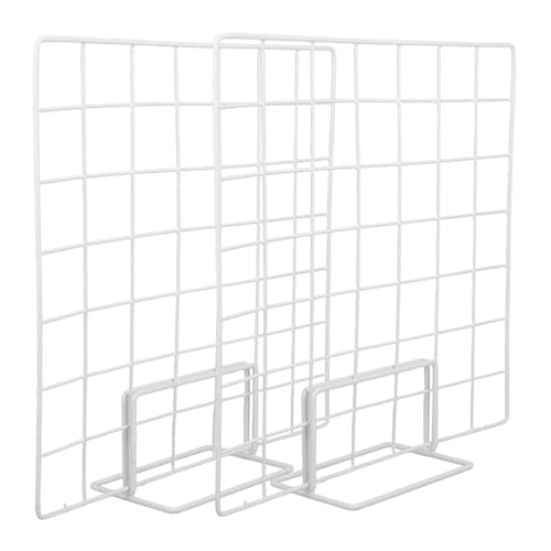 Présentoir en fer blanc : 2 sets de support métallique grillagé - 2