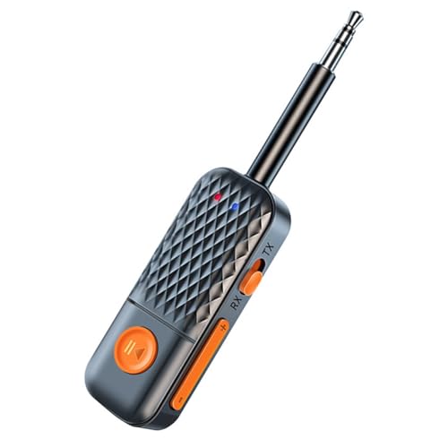 Bluetooth 5.4 Adattatore Audio 3.5 mm Ricevitore Aux Stereo HiFi Musica con Microfono per PC per Pc per Aeroplani per Auto