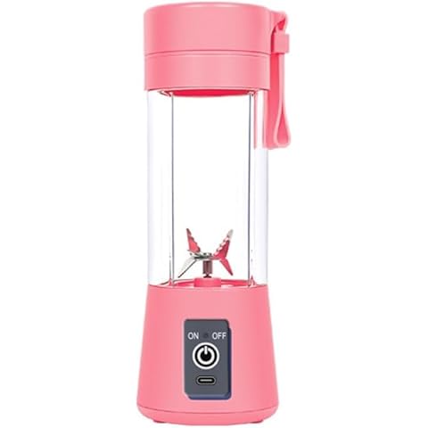 silicone rope 13oz blender with 6 Blades Travel Sports Outgoing Kitchen-Pink Cover