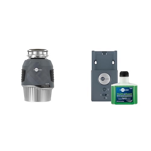 Comparison: Best Garbage Disposal For Septic Systems 9 InSinkErator EVOLUTION 1HP, Advanced Series Continuous Feed Food Waste Garbage Disposal + InSinkErator BOOST Injection System with Septic Guard Solution, Septic System Maintenance, BST-SG