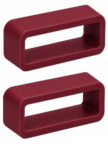 Image of Dreamy 22mm Silicone Smart Watch Strap Loops /Keepers Holder Retainer Loop Replacement - color Watch Band Loop (Pack of 2)
