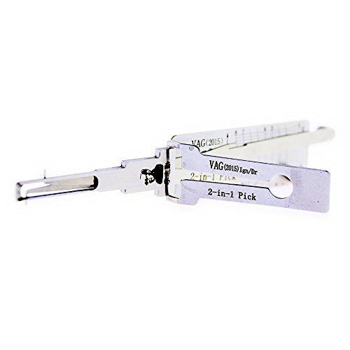Loboo Idea Lishi VAG(2015) 2-In-1 - Lock Pick and Decoder Together Auto Pick Sets Tools Used for New VW (New Name： Lishi 162T (8) 2-In-1 - Lock Pick and Decoder Tool)