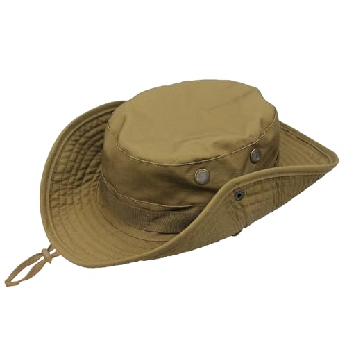 Image of Sun Hats for Men Women Bucket Hat UPF 50+ Boonie Hat Foldable UV Protection Hiking Beach Fishing Summer Safari