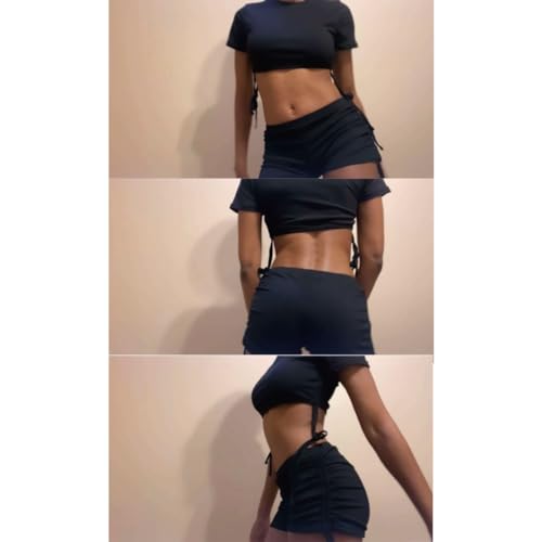 Women's High Waist Bikini Sets Two Piece Swimsuit Sports Style Bathing Suit Crop Top and Boy Shorts Full Coverage4