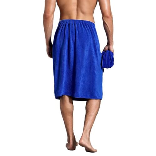 Men's Bath Bath Towel Plush Towel Robe Soft Chic Elastic One Piece Spring Summer Knee Length Bath Robe2