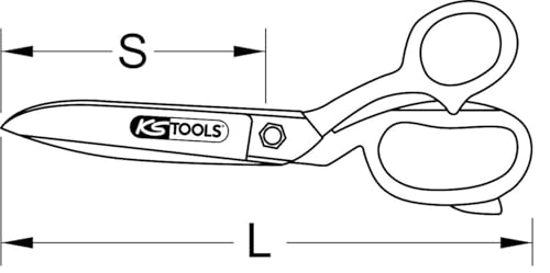 KS Tools 118.0076 Schere, 200mm, Farbe – Ansicht 3