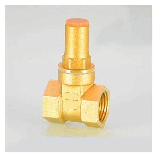 EXHOYAJB 1 Uds 1/2 '3/4' 1 'válvula de compuerta de Cobre de Bloqueo DN15 DN20 DN25 for Interruptor de medidor de Agua Adaptador de válvula de riego antirrobo(with Key,G1l2 1/2)