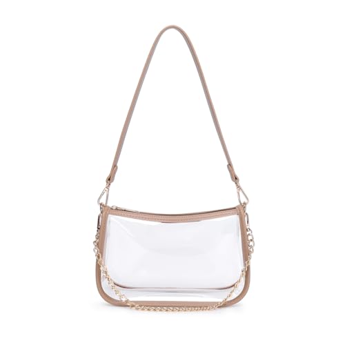 Image of Clear Purse Stadium Approved Bag Transparent Beach Handbag