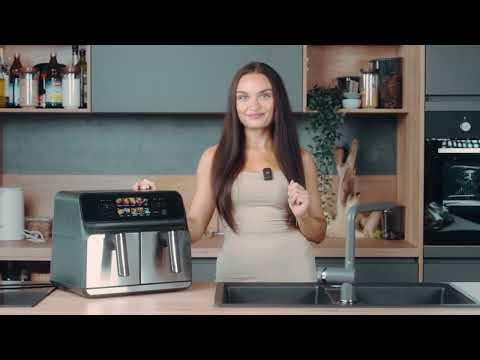 ProfiCook Heißluftfritteuse 2 Kammern | 8L Heißluft Fritteuse Doppelkammer | kein Öl oder Fett...