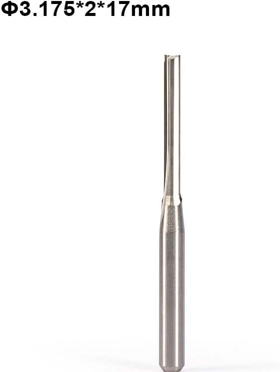 1pc 4 mm 5mm 6mm 8mm 10mm Two Double Flutes Straight Slot Tool Bit Wood Cutters, Foma CNC End Mill Milling Cutter(3.175x1.5x12)