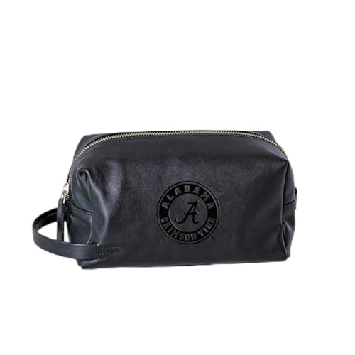 NCAA University of Alabama Travel Toiletry Bag for Men and Women, Hanging Shaving Dopp Kit Storage Pouch Organizer Case, Large Cosmetic Personal Item Travel Bag with Handle