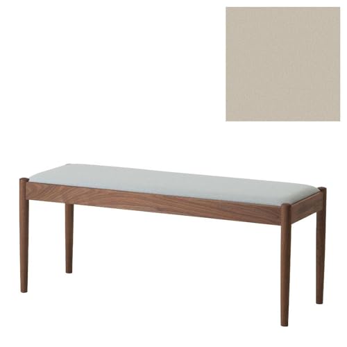 旭川家具 コサイン フォルクベンチ ウォルナットKC 亜麻ベージュ_04515