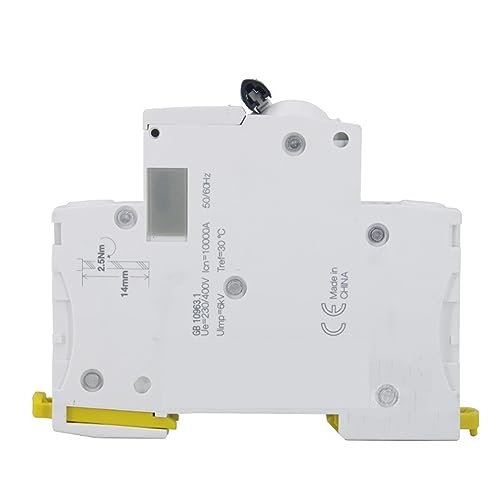 Disjoncteur électrique IC65H 2P 10A courbe D boîtier tableau modulaire - 3