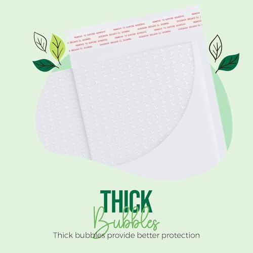 image for Fuxury White Kraft Bubble Mailer 6x10