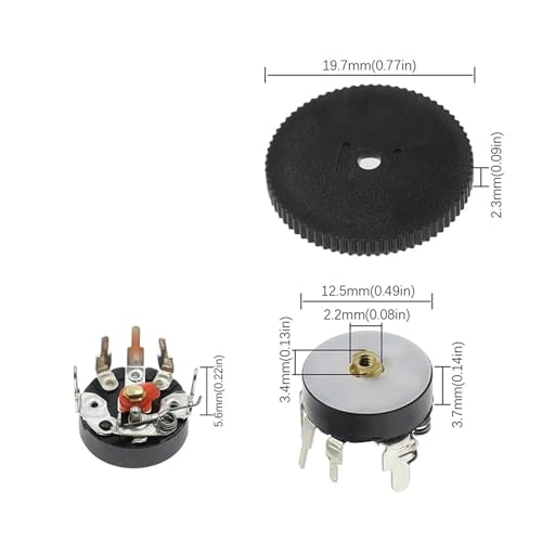 Potentiomètre radio avec interrupteur de volume pour module audio - 2