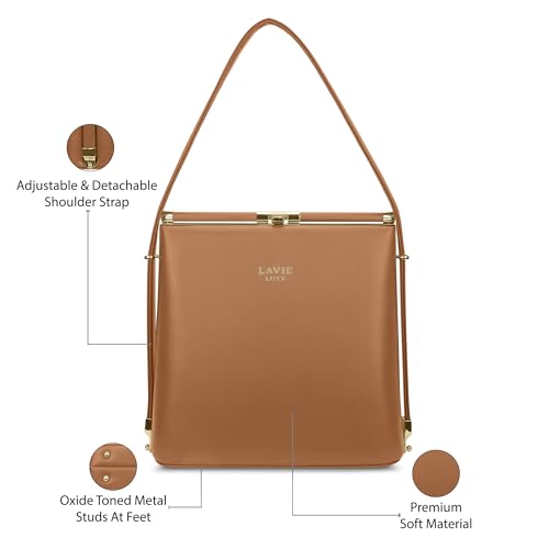 Image of Lavie Luxe Women's Glare Satchel Bag | Satchel Handbag for Work | Ladies Purse | Stylish Shoulder Bag | Gift for Women