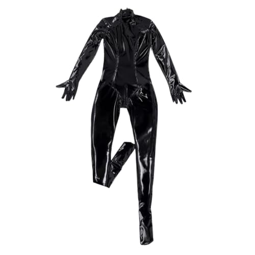 Mono de cuero para mujer flexible que estiliza la figura sin apretar 5