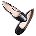 Stunner Women's Ballet Flats Fashion Round Toe Dress Flats Soft Comfortable Solid Flat Shoes Casual Flats Black 43(10)
