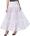 Kumeng Women's Ankle Length Petticoats Long Plus Size Wedding Slips Crinoline Underskirt for Prom Evening Wedding Dress
