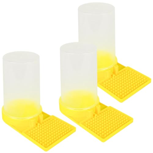Image of 3 Pack Bee Water Feeder Beehive, Beekeeping Water Dispenser Honey Beehive Entrance Feeder Bee Equipment Dispenser Drinking Honey Bee Watering Station for Outside Garden