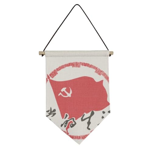 Drapeau chinois en toile ornement patriotisme no/no intérieur