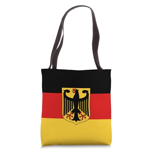 German Flag with Coat of Arms Tote Bag