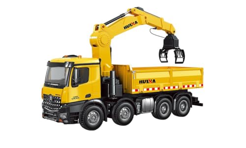 wheelfun HUINA 1575 RC 1/14 Timber Grab Truck Dumper Model 2.4G Radio 1200MAH Battery Hobby Grade Model