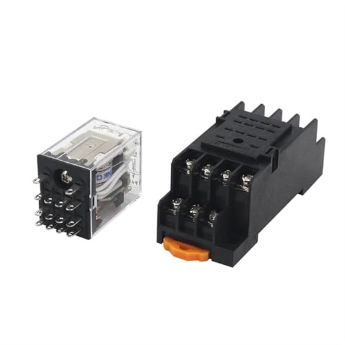 Relé de potencia electromagnética universal HH64P con base integrada DPDT 2