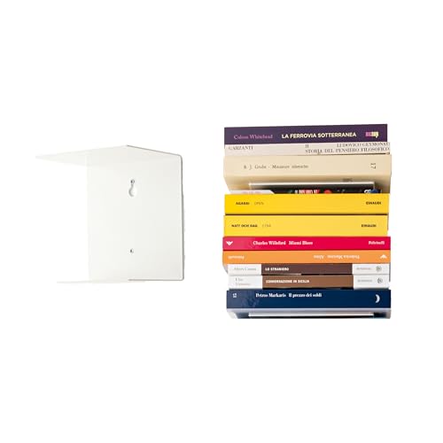1 balda Invisible Blanca para Libros de hasta 22 cm de Profundidad.