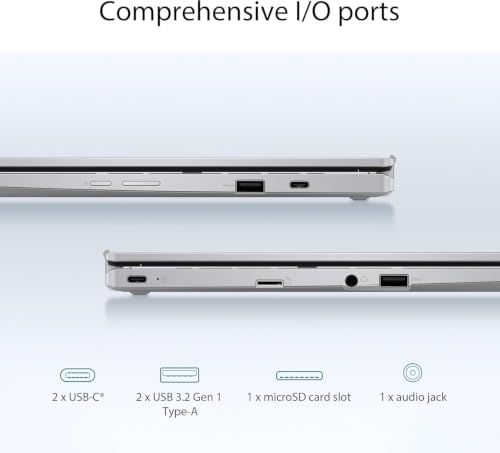 Image of ASUS Chromebook Flip CX1, 14 inch 2-in-1 Laptop, Intel Celeron N4500, 8GB RAM