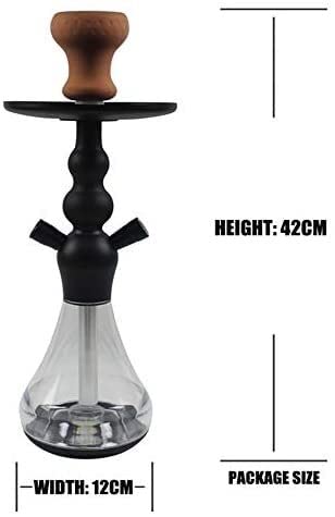 LSZ Shisha-Set Acryl- und Metallhukah-Set, Shisha Narghile Set mit Lounge-Schläuchen tragbarer Shisha for Club Bar-Party… – Bild 4