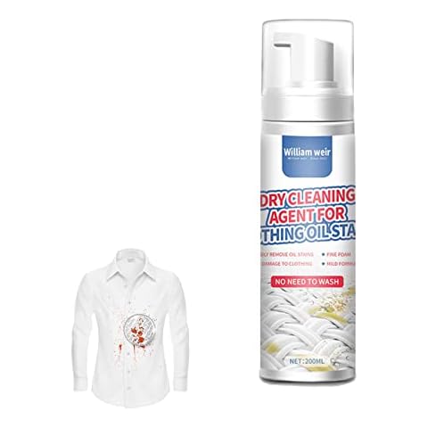 Povanjer Dry Stain Remover for Clothes - At Home Clothes Spot Dry Cleaner | Dry Stain Cleaner for Oil Makeup Wine Drink Stains on Most Clothes Cover