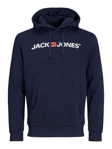 JACK & JONES Sweat Hood Jjecorp Old Logo Sudadera con Capucha Noos Pls, Azul Marino, XXL para Hombre